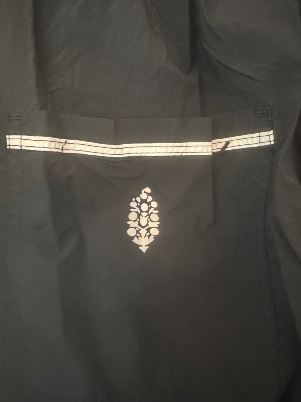 Free People Black Track Pants with White Stripes - Picture 4 of 4